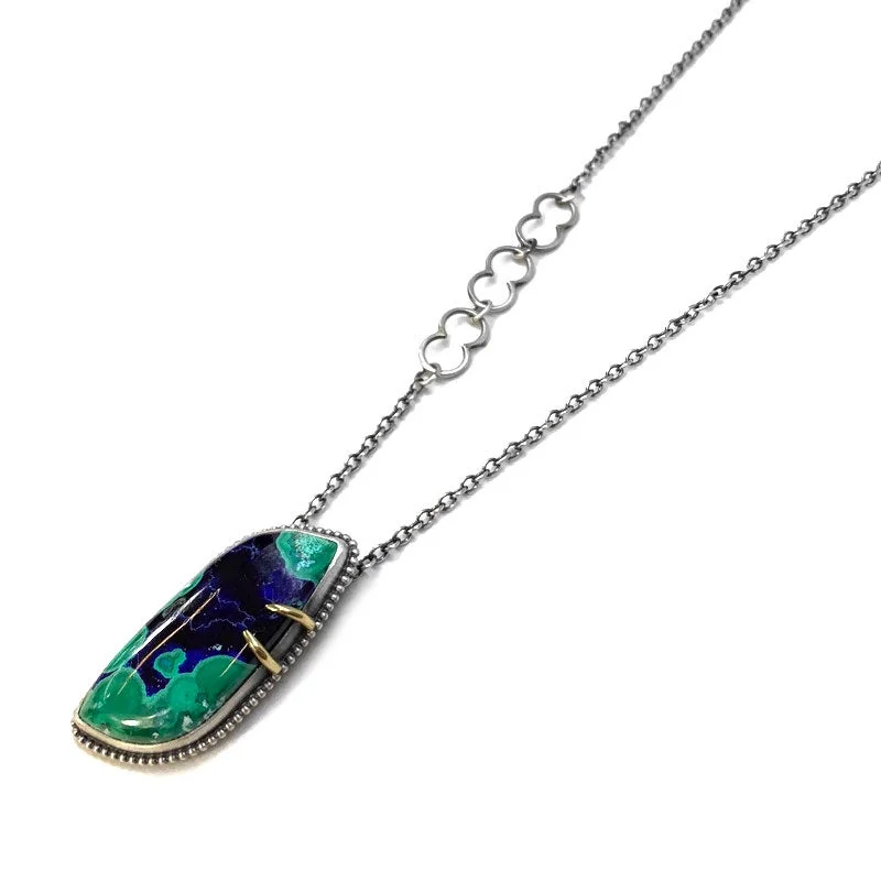 Azurite Malachite Necklace — LAUREN BLAIS JEWELRY